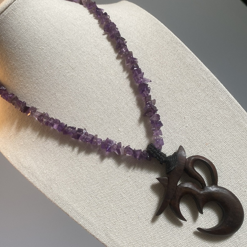 Amethyst OM Necklace